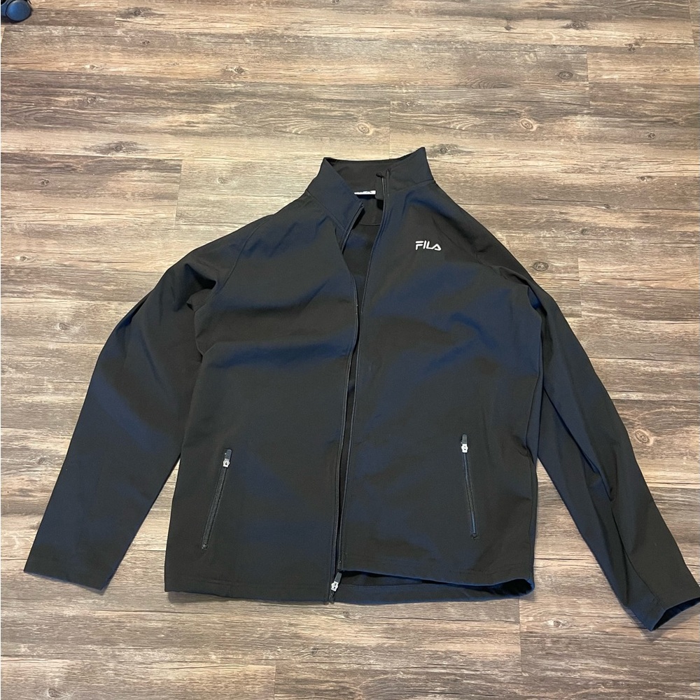 FILA Men's Black Windbreaker Jacket